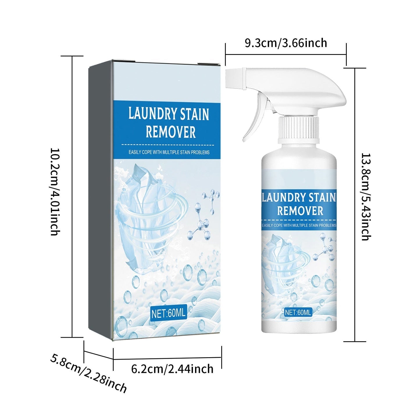 🏆 Last Day Special Price £7.99 ! 💐🔥Buy 2 Get 1 Free🔥Powerful Laundry Stain Remover Spray