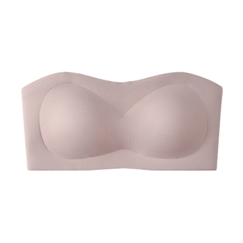 ⛱️Special Price £9.99!!💞Womens Strapless Bras Push Up Bandeau Bra Non Slip Wireless Supportive Padded Bras Seamless Comfortable Tube Jelly Bra