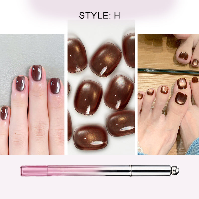 💅 All-in-One Cat Eye Gel Nail Pen – Create Stunning Magnetic Nail Art at Home! ✨