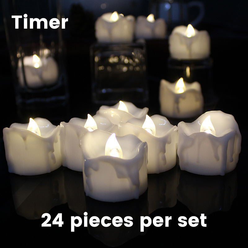 Romantic LED Flameless Dripping Light Candles