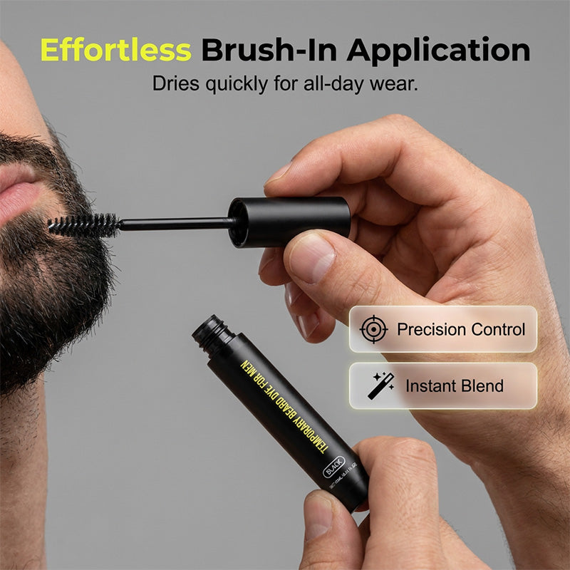 Instant Gray Beard Dye – Fuller & Bolder Look, Portable Touch-Up Wand