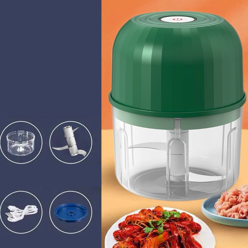 👶🥕🍎 LIMITED-TIME 50% OFF! Versatile Electric Mini Chopper – Grind, Mince, Puree – Stainless Steel Blades, Easy Clean – Great for Baby Food, Salsa, Dips, and Dressings 🧑🍳✨