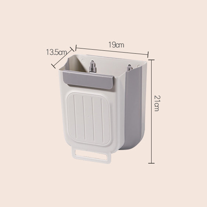 š50% OFF NOW! Multipurpose Hanging Collapsible Kitchen Trash CanāSpaceāSaving Wall Mount Foldable Waste Bin, Hanging Garbage Container for Food Scraps, Cabinet Door Mount for Home Kitchen Countertop Prep