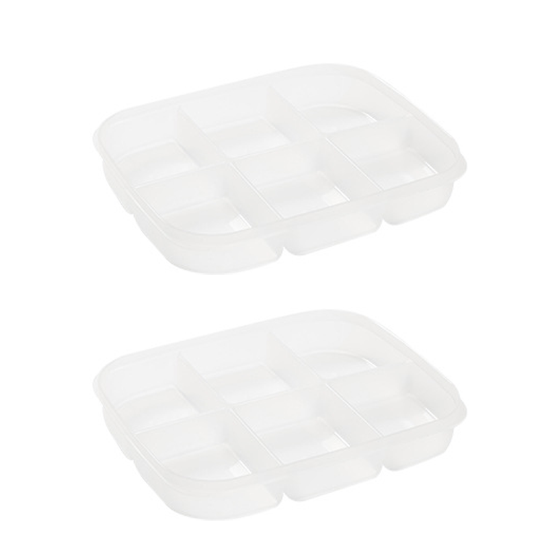 Multi-Section Food Storage Container with Lid