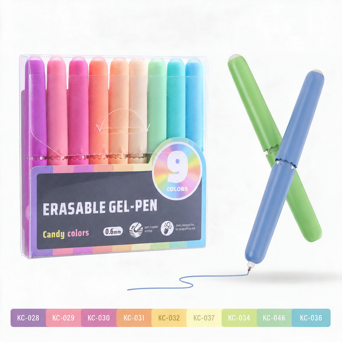 ๐ LIMITED-TIME 50% OFF! โจ9 Colors Erasable Gel Pen Set