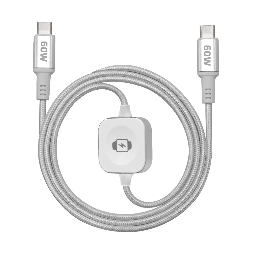 📱⌚ Multi-Device Fast Charging Cable – Snap-On Watch Charger & USB-C Power