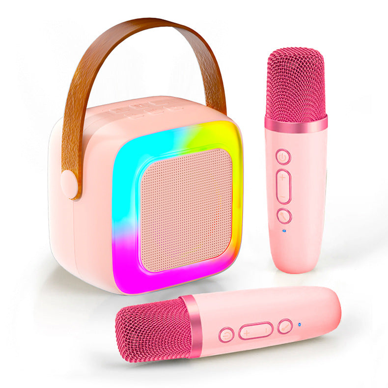 ๐ค 50% OFF | Mini Bluetooth Karaoke Machine โ Wireless Mic & Dancing LED Lights