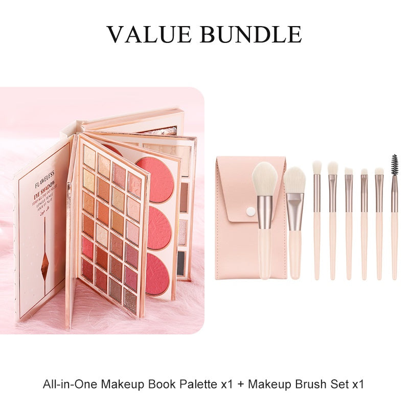 ๐50% OFF NOW! All-in-One Makeup Book Palette โ Multi Layer Eyeshadow Blush Contour Highlight Makeup Kit, Portable Foldable Makeup Book for Daily & Party Makeup