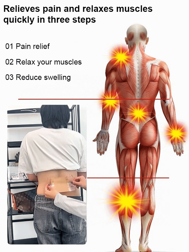 ⏳Limited Time Offer⏰ Ginger Pain Relief Patches – Natural Heat Therapy for Pain & Stiffness | Stick it where it hurts! 💆‍♀️