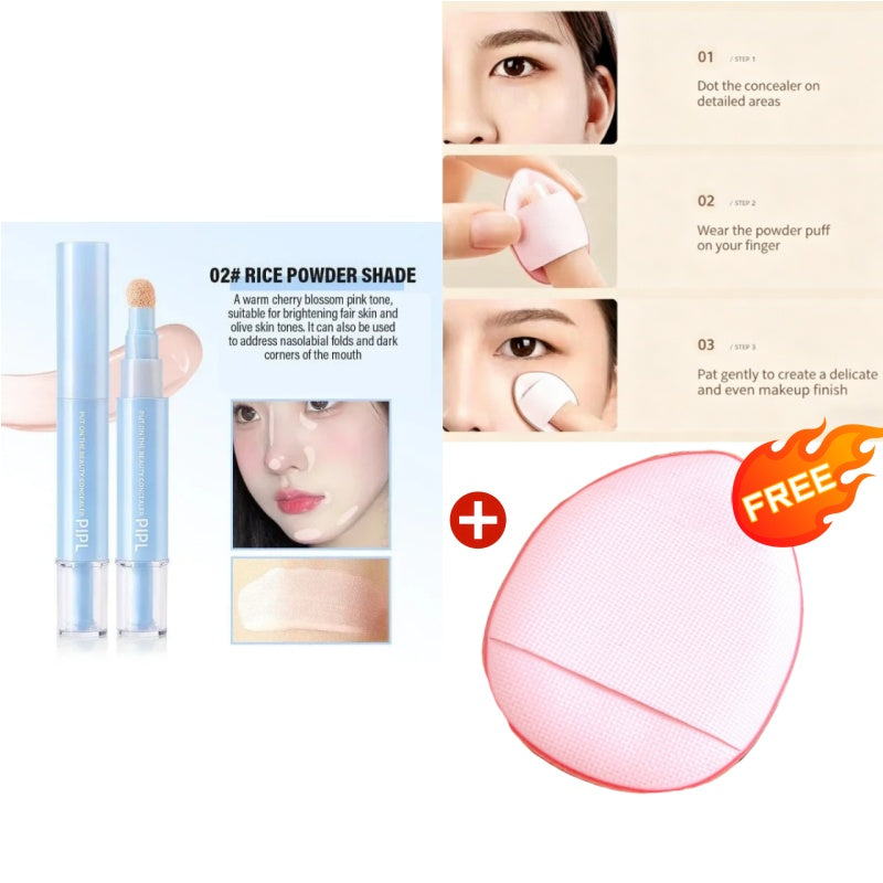 🥳2026 HOT SALE🥳💞50K+ SOLD!🎨🖌️ 50% OFF! Dual Concealer Pen – Covers dark circles & spots, 24hr hydration. Lightweight, no caking. Soft finish. ✨🌸