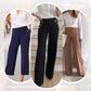 🌸High Stretch Tummy Control Button Wide Leg Pants