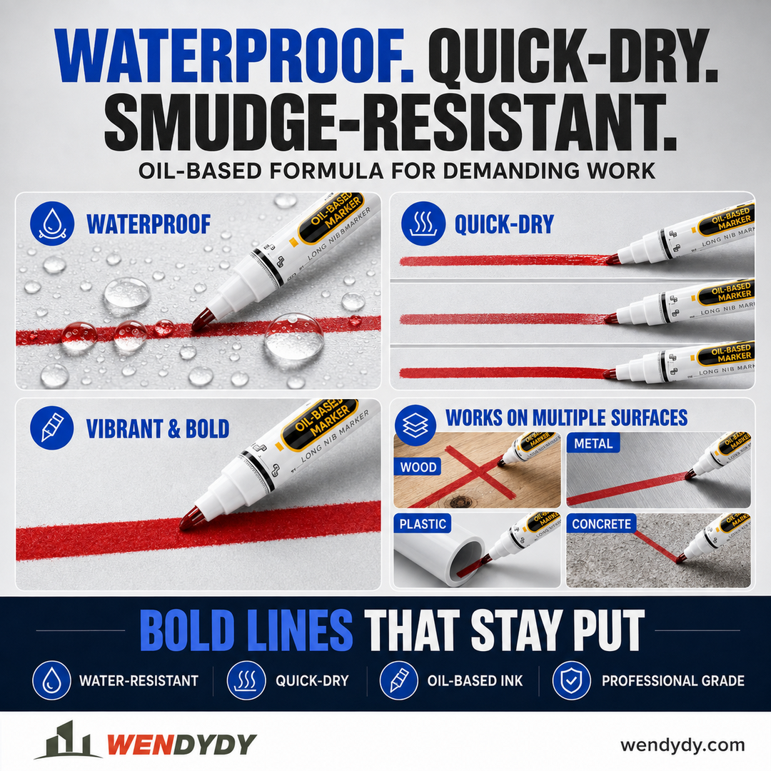 Precision Tip Quick-Dry Oil-Based Marker Pen