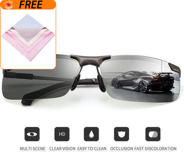 🥳2026 HOT SALE🥳💞50K+ SOLD!🕶️🌦️ Upgraded Photochromic Lenses 50% OFF! Anti-glare polarization meets smart light adaptation. A stylish, intelligent choice for your eyes. 💎😎