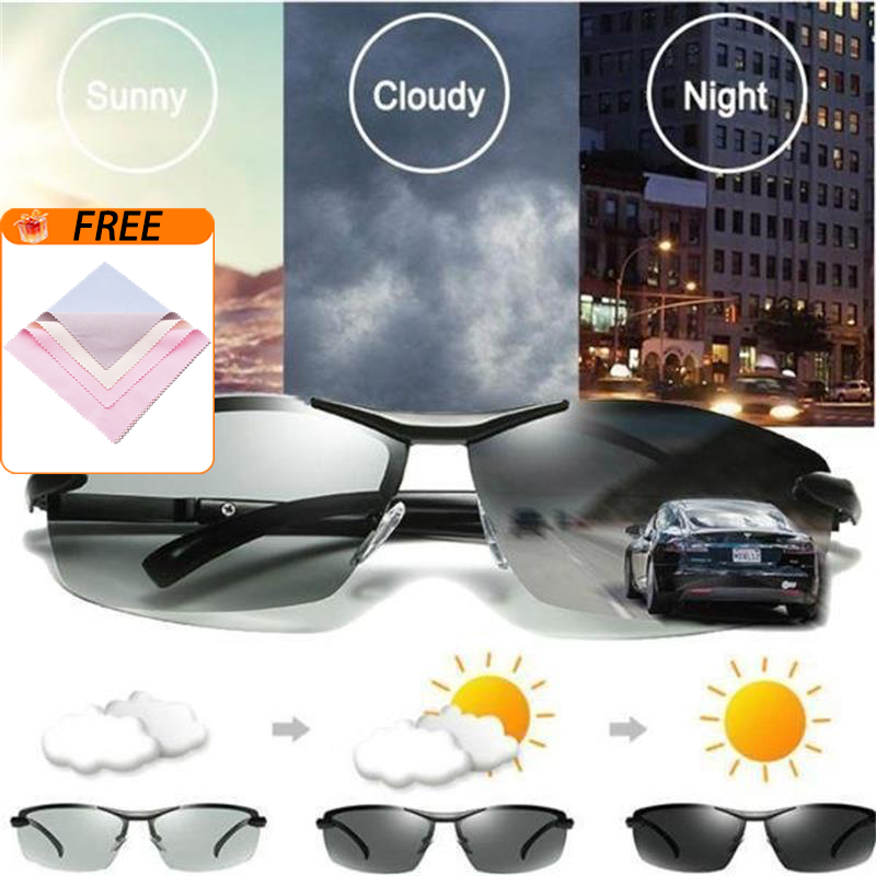 🥳2026 HOT SALE🥳💞50K+ SOLD!🕶️🌦️ Upgraded Photochromic Lenses 50% OFF! Anti-glare polarization meets smart light adaptation. A stylish, intelligent choice for your eyes. 💎😎