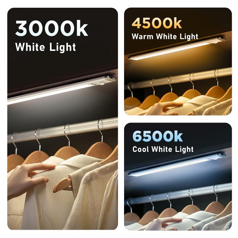 🏆 Hot Sale - 50% OFF 🔥3-Color Lighting Punch-free Smart Sensor Magnetic Rechargeable LED Lights