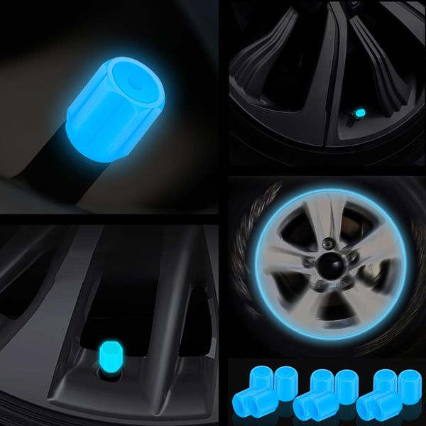💥Glow-in-the-dark valve caps (tire valve caps) 🚗💫
