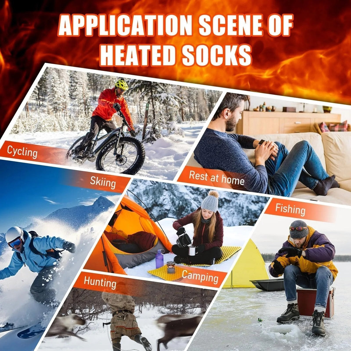 🎁Christmas Sale 49% OFF🎅Washable Rechargeable Heated Socks for Men & Women