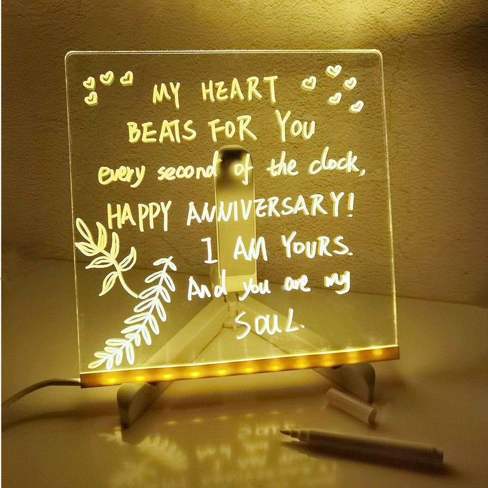 🎅Christmas Hot Sale 50% OFF 🎨LED Note Board🎁Buy 1 Get 7 Colour Pens For Free