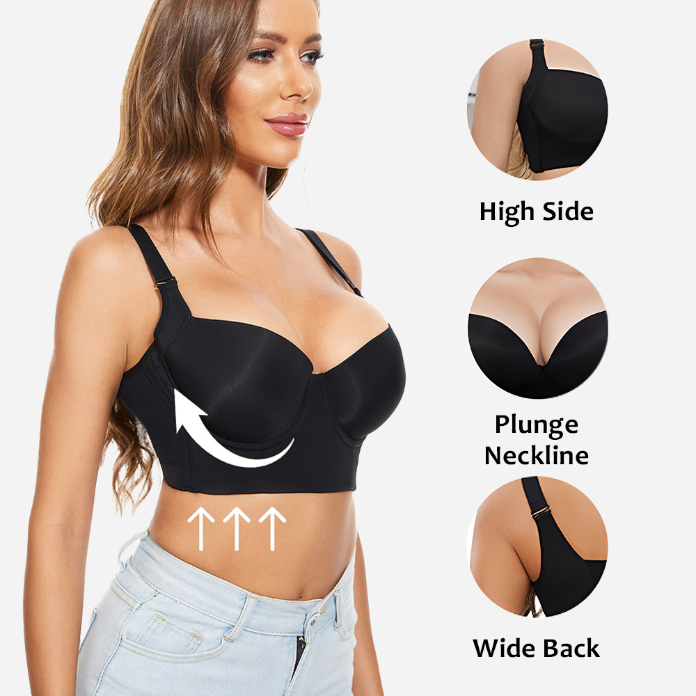 🏆HOT SALE 49% OFF🔥Back Smoothing Underwire Push Up Bra