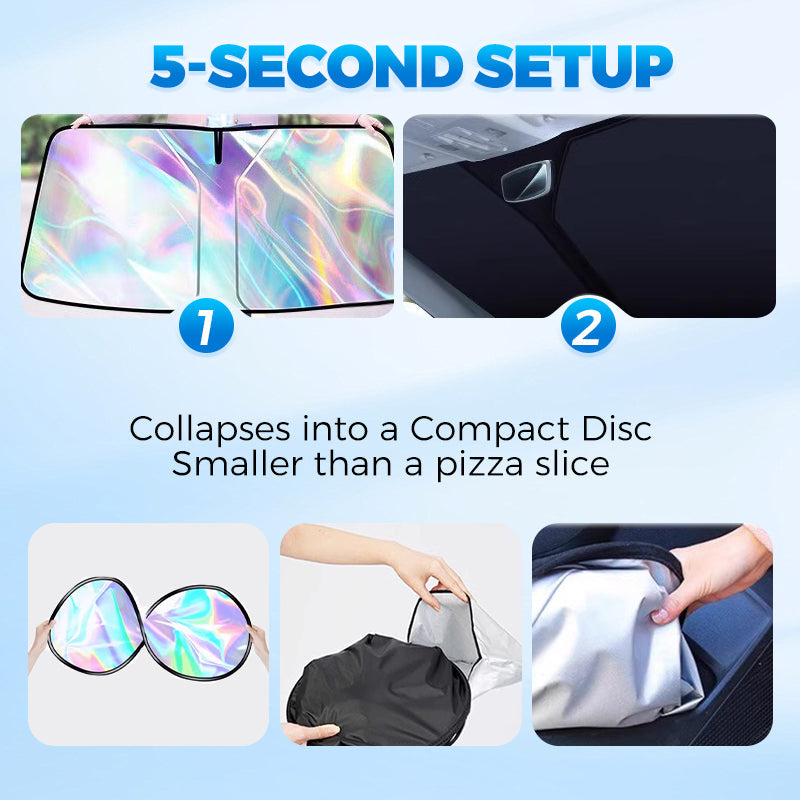 🌞 Summer Hot Sale-50% Off 🌈Laser Car Windshield Sunshade🏖️