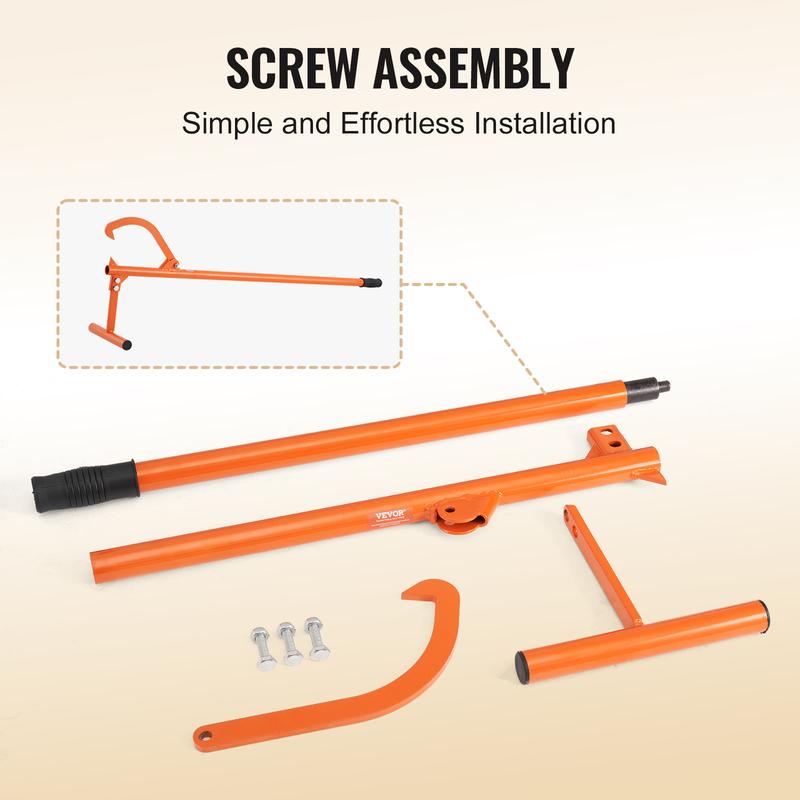 50% OFF NOW! Steel Timberjack Log Lifter, Heavy Duty Log Jack, Solid Steel Log Roller Tool for Safe Lifting & Rolling Firewood, 2 Styles Available