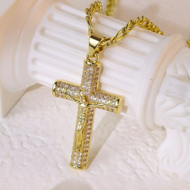 🎉HOLIDAY HAUL SALE✝️Jesus Crucifix Pendant Necklace🎁