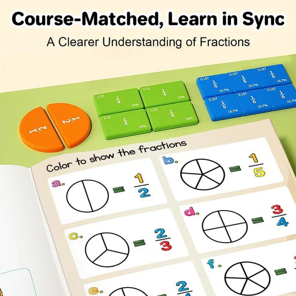 🏅LAST DAY SPECIAL PRICE￡9.99📚🧲Magnetic Fraction Demonstration Book