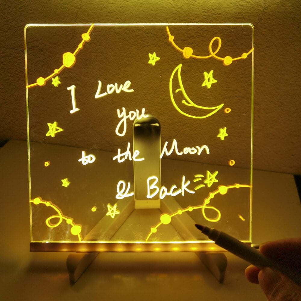🎅Christmas Hot Sale 50% OFF 🎨LED Note Board🎁Buy 1 Get 7 Colour Pens For Free
