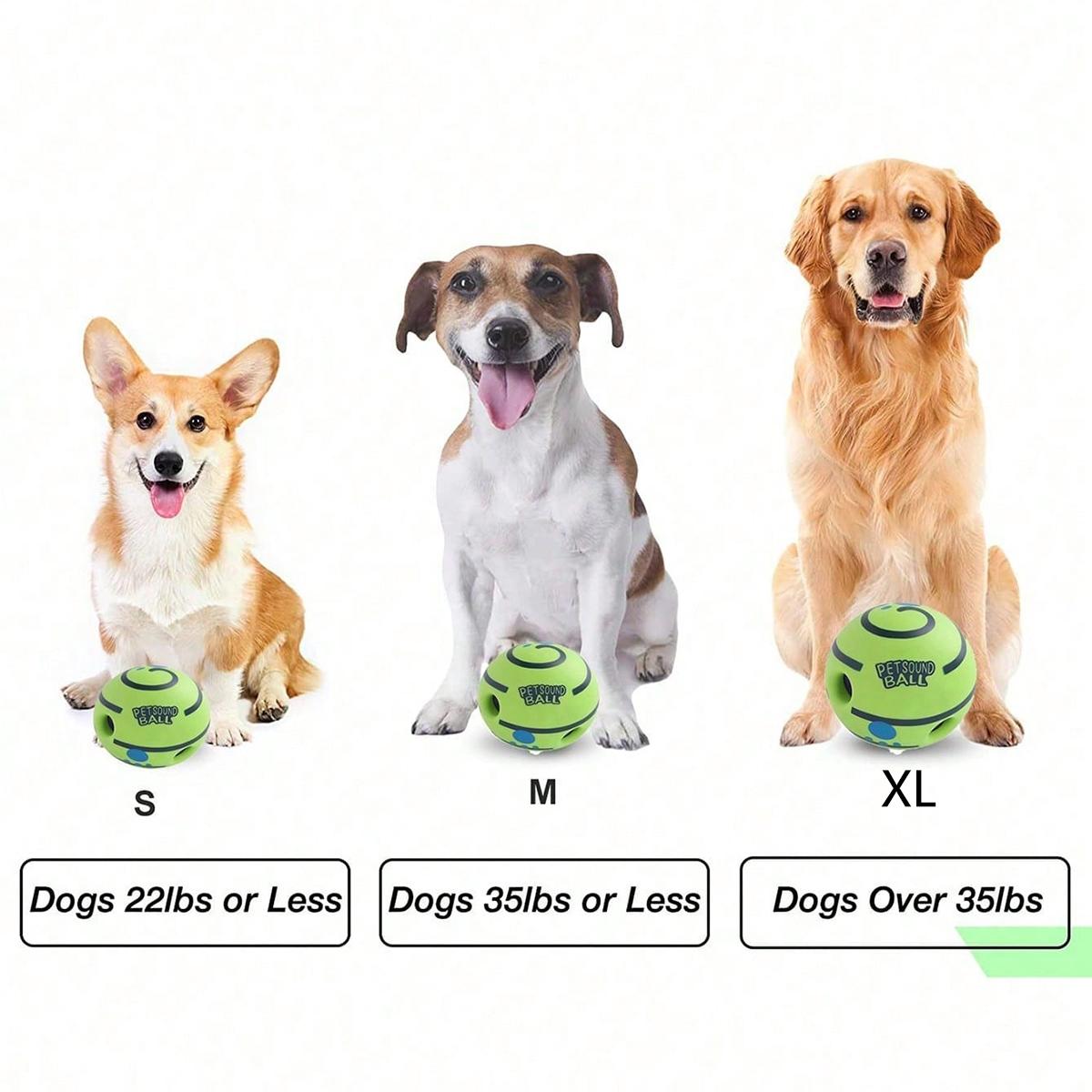 💚Pet Sound Toy Ball, Silicone Dog Treats Dispenser Ball