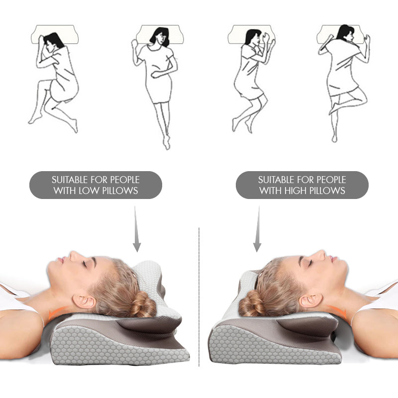 🥳 2026 HOT SALE 🥳  49% OFF! 🌙Ergonomic bamboo contour pillow – Relieves neck tension and promotes deep sleep. Perfect for back, side and stomach sleepers. Experience comfort all night long. 💤 ✨