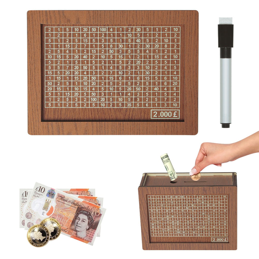 🎁 Hot Sale 49% OFF 🔥Wallet Fattening Program——Cash Vault Wooden Savings Box