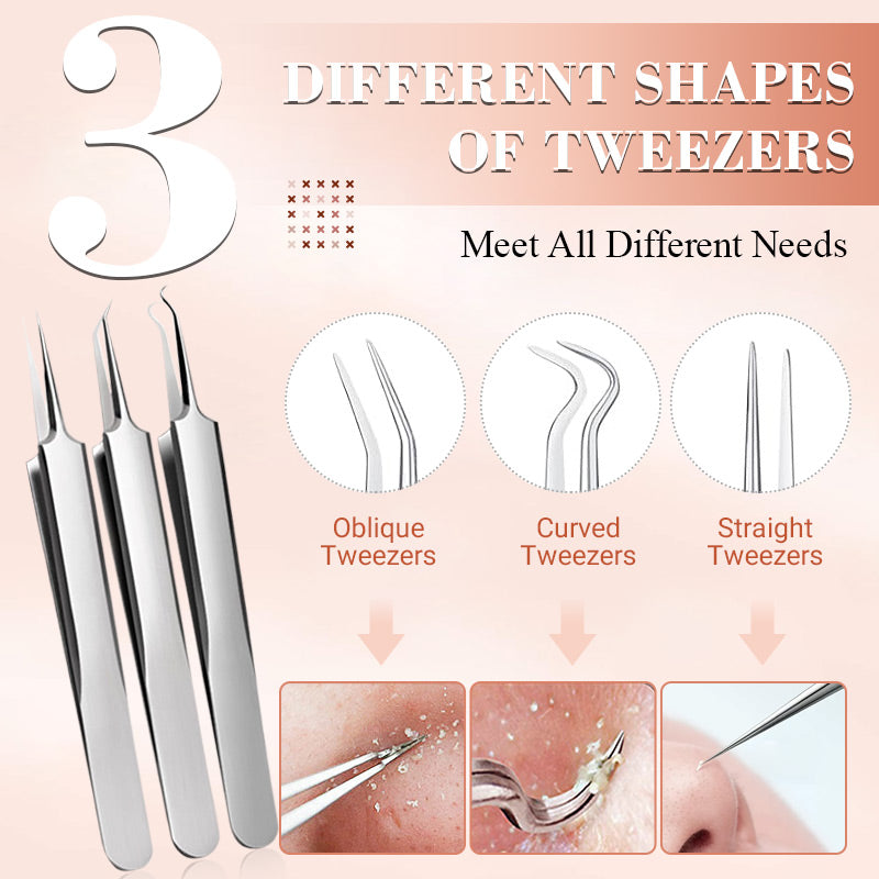 🔥Limit Time 50% OFF🔥Stainless Steel Blackhead Remover Tool Kit