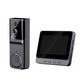 Wireless doorbell camera: 1080P, 170° angle, 4.3-inch screen, IPX65 outdoor waterproof rating, night vision