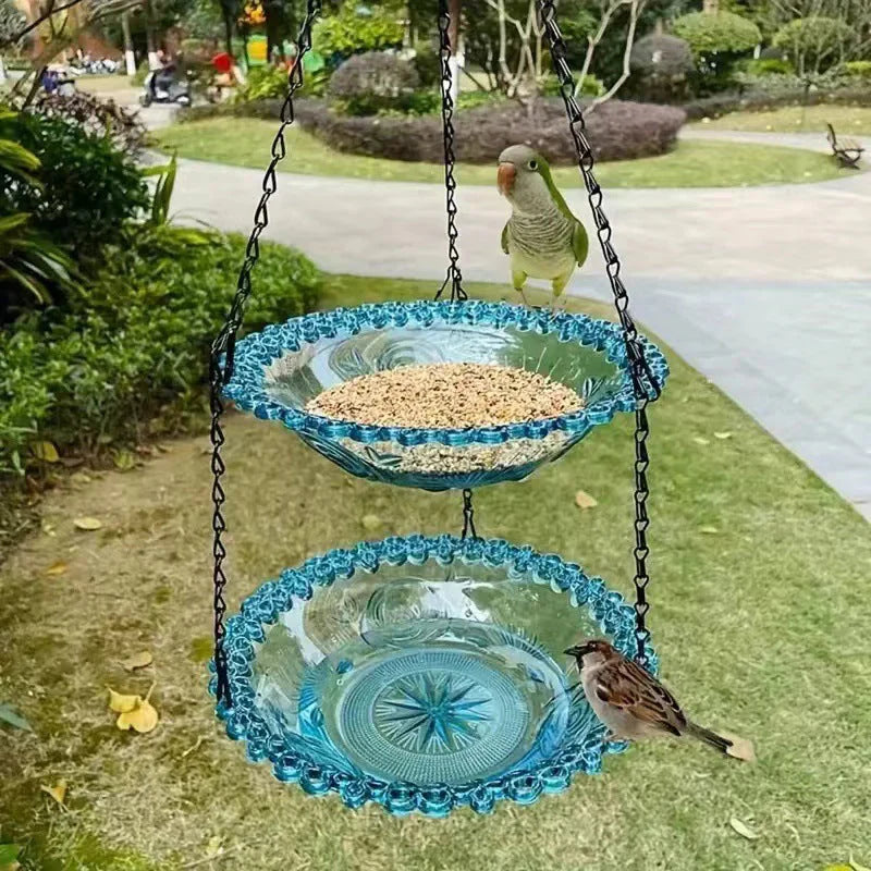 🔥🔥2026 Spring Sale 48% Off--🐦Solar Cascade Hanging Bird Bath Fountain