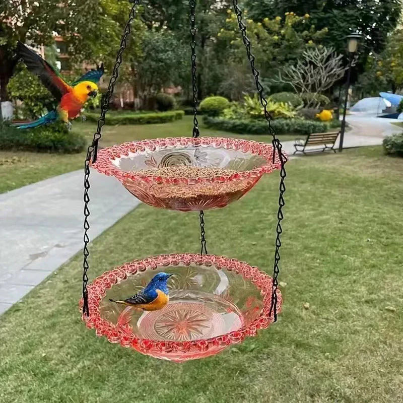 🔥🔥2026 Spring Sale 48% Off--🐦Solar Cascade Hanging Bird Bath Fountain