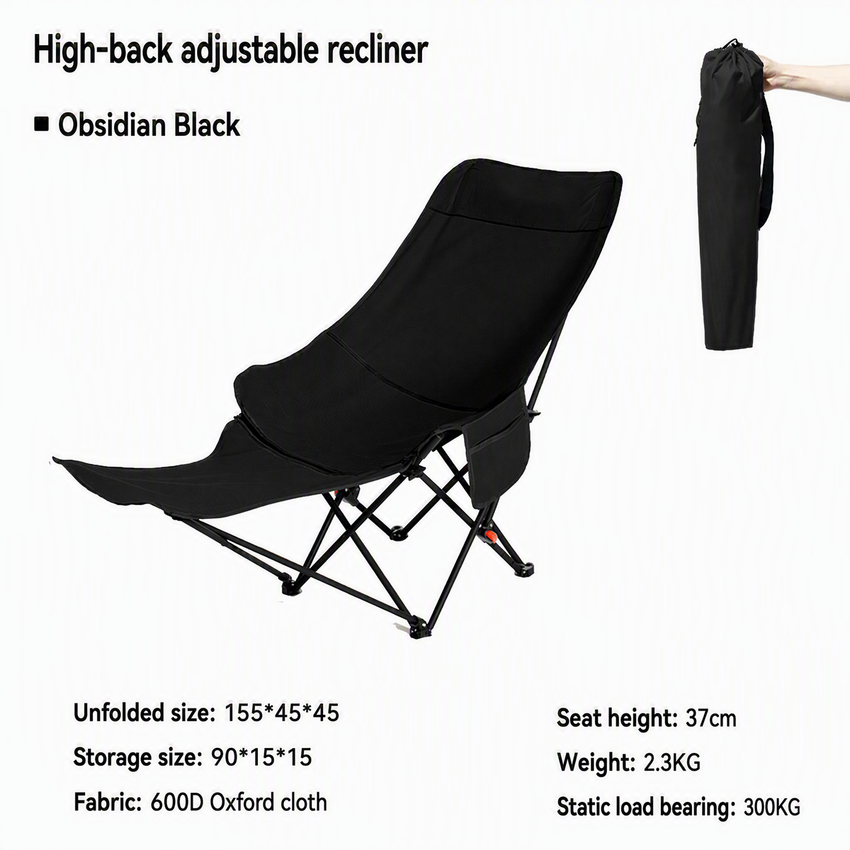 🏆 LIMITED-TIME 50% OFF!🪑 Portable, adjustable folding chair for outdoor use – Lightweight, sturdy & versatile 🏕️✨
