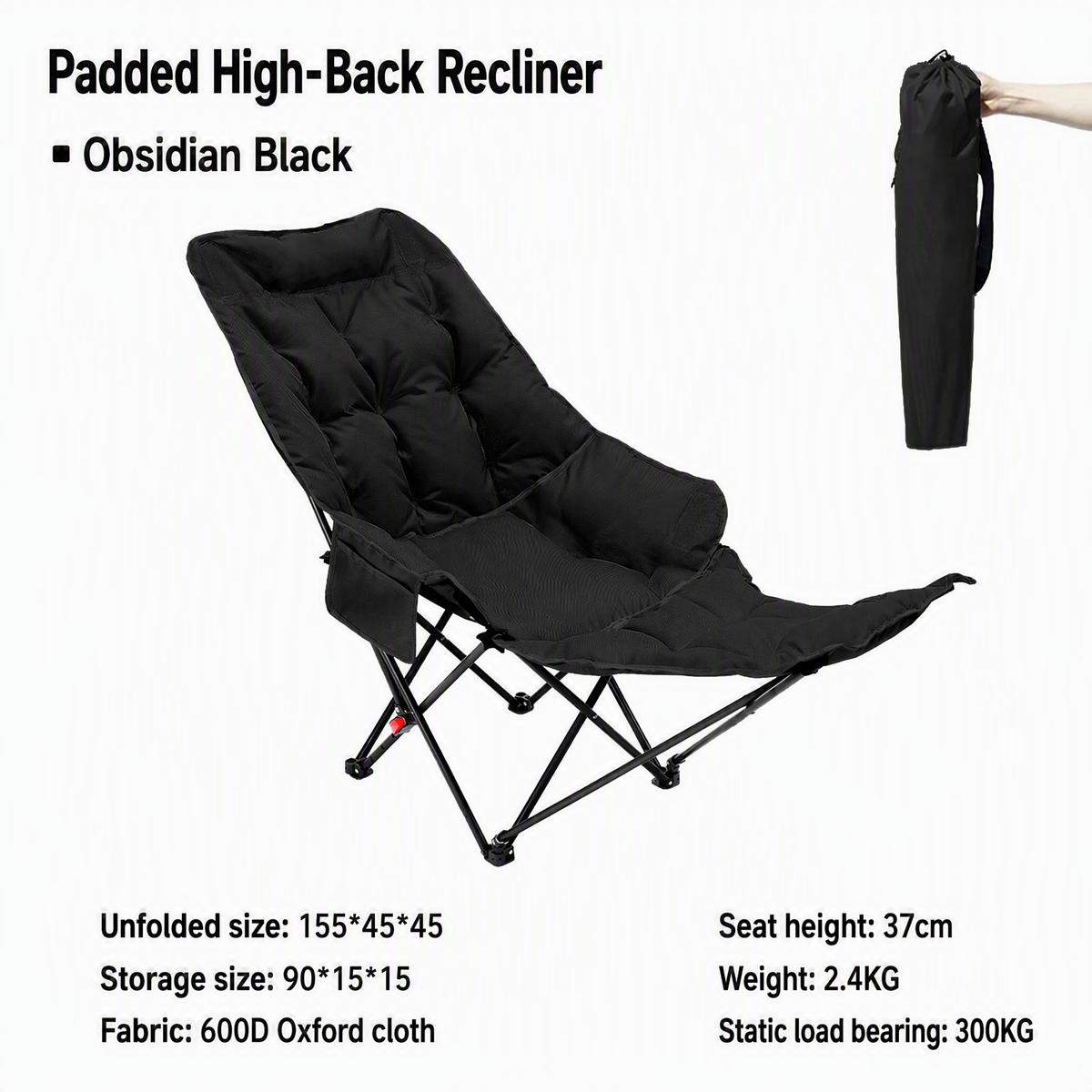 🏆 LIMITED-TIME 50% OFF!🪑 Portable, adjustable folding chair for outdoor use – Lightweight, sturdy & versatile 🏕️✨