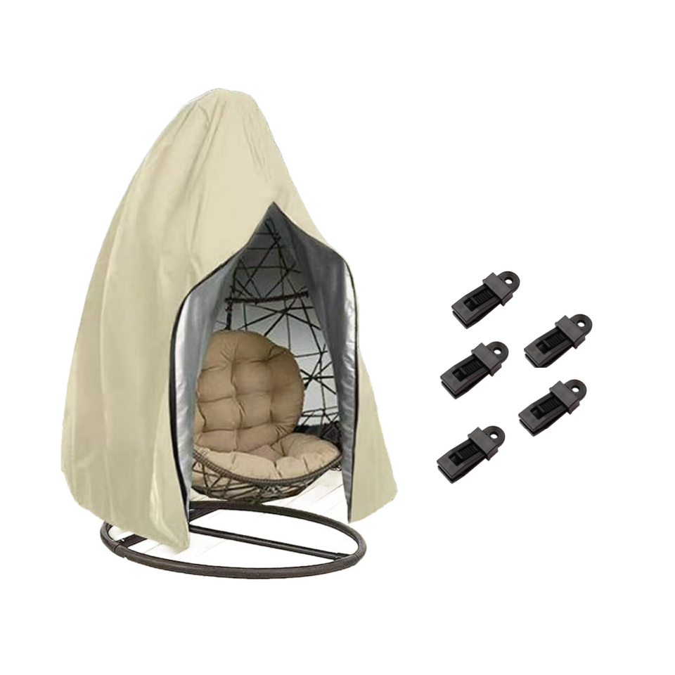 🥳2026 HOT SALE🥳 50% OFF! 🪑Heavy‑Duty Waterproof Hanging Egg Chair Cover – UV resistant, durable Oxford cloth, easy zipper. Protects year‑round. ☀️✨