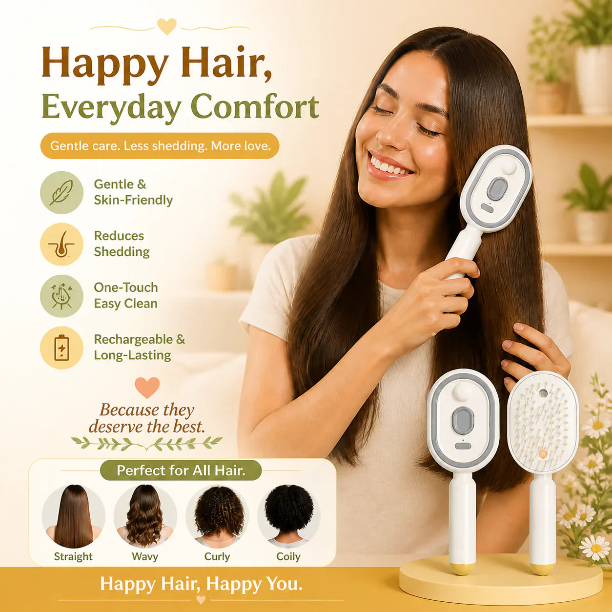 📢📢50 % OFF⏰Electric Spray Massage Comb✨🔥