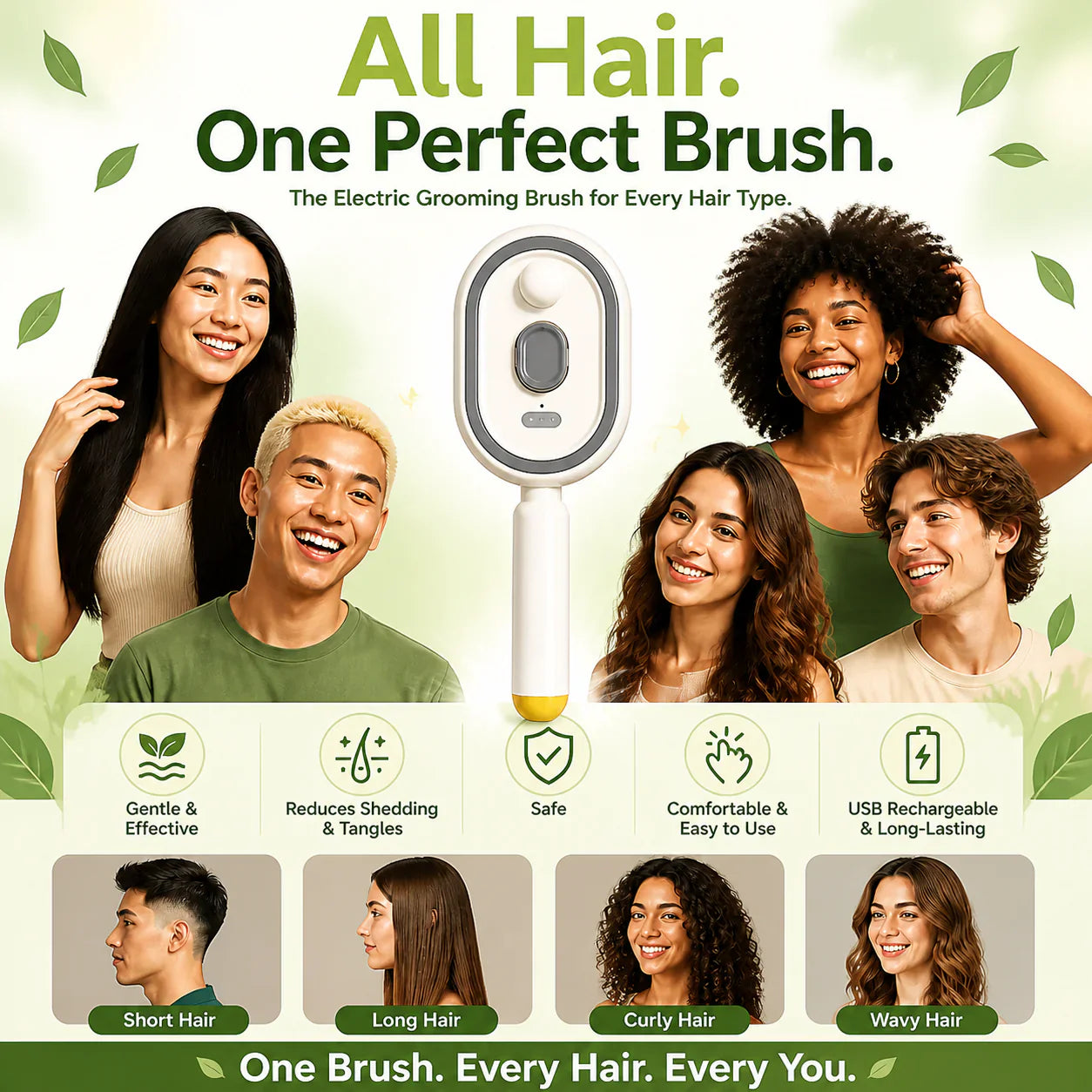 📢📢50 % OFF⏰Electric Spray Massage Comb✨🔥