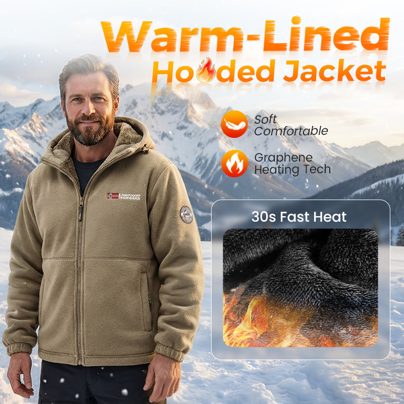 🔥LAST DAY PROMOTION - 50%OFF🔥Upgraded Unisex Hooded Casual Graphene  Insulated Jacket (with Internal Pockets)
