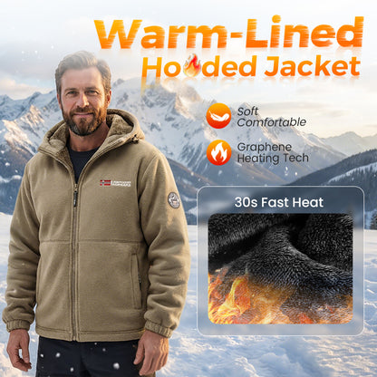 🔥LAST DAY PROMOTION - 50%OFF🔥Upgraded Unisex Hooded Casual Graphene  Insulated Jacket (with Internal Pockets)