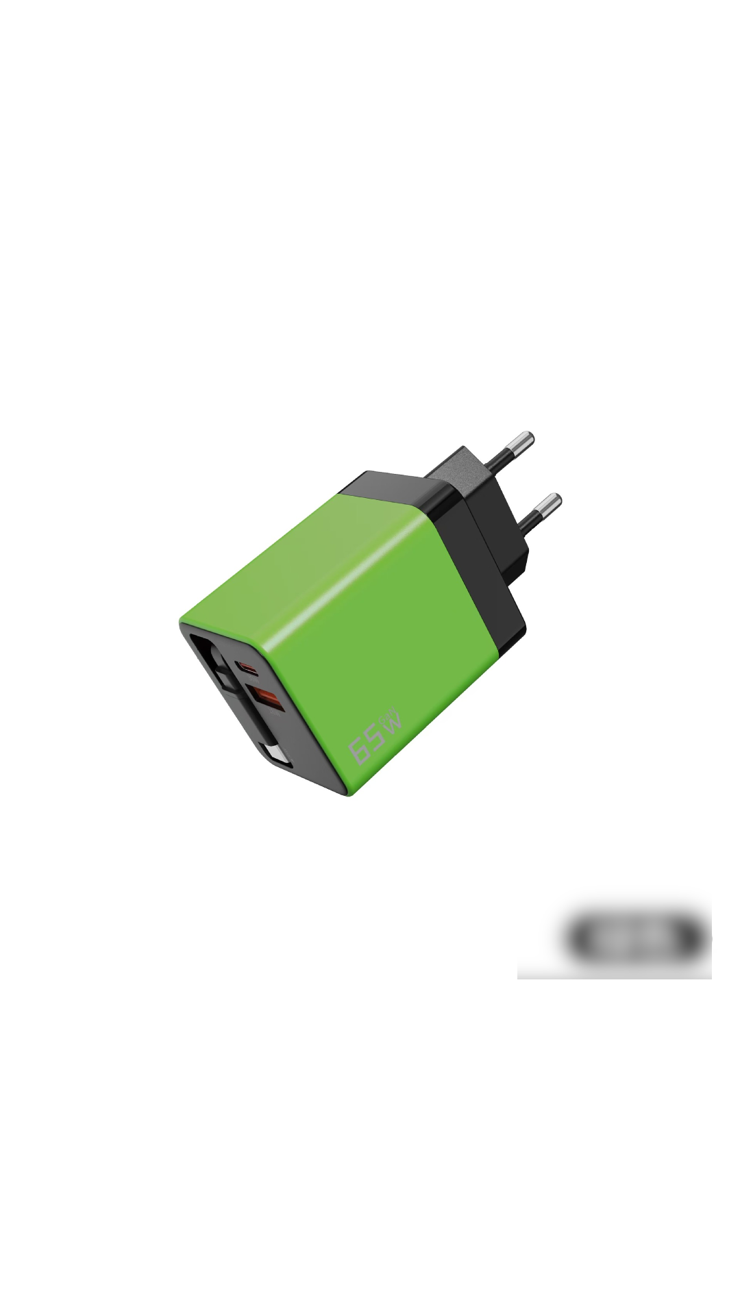 65W Fast Charging Phone Charger Block with Retractable 80cm Type-C Cable