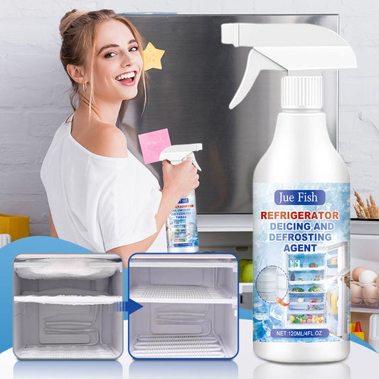 Defrosting Spray for Fridge & Freezer - Rapid Ice Removal with Eco-Friendly Formula for Effortless Cleaning 🌿❄️