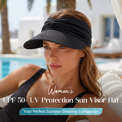 Women's UPF 50+ UV Protection Sun Visor Hat