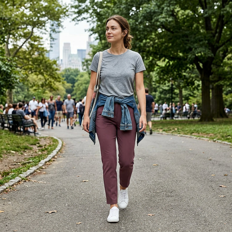 🔥⏳LIMITED OFFER 50%OFF🌞Women’s High-Waisted Zip-Pocket Trousers 👖 – 4-Way Stretch, Tummy Control, Breathable Quick-Dry, 6 Colours, S-3XL