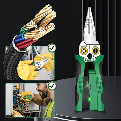 🔥8-in-1 Multi-Functional Wire Stripper Scissors With Electrical Test