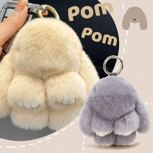 ⏳LAST WEEK SALE: ￡6.99!!🐰Handmade Soft Bunny PomPom Charms