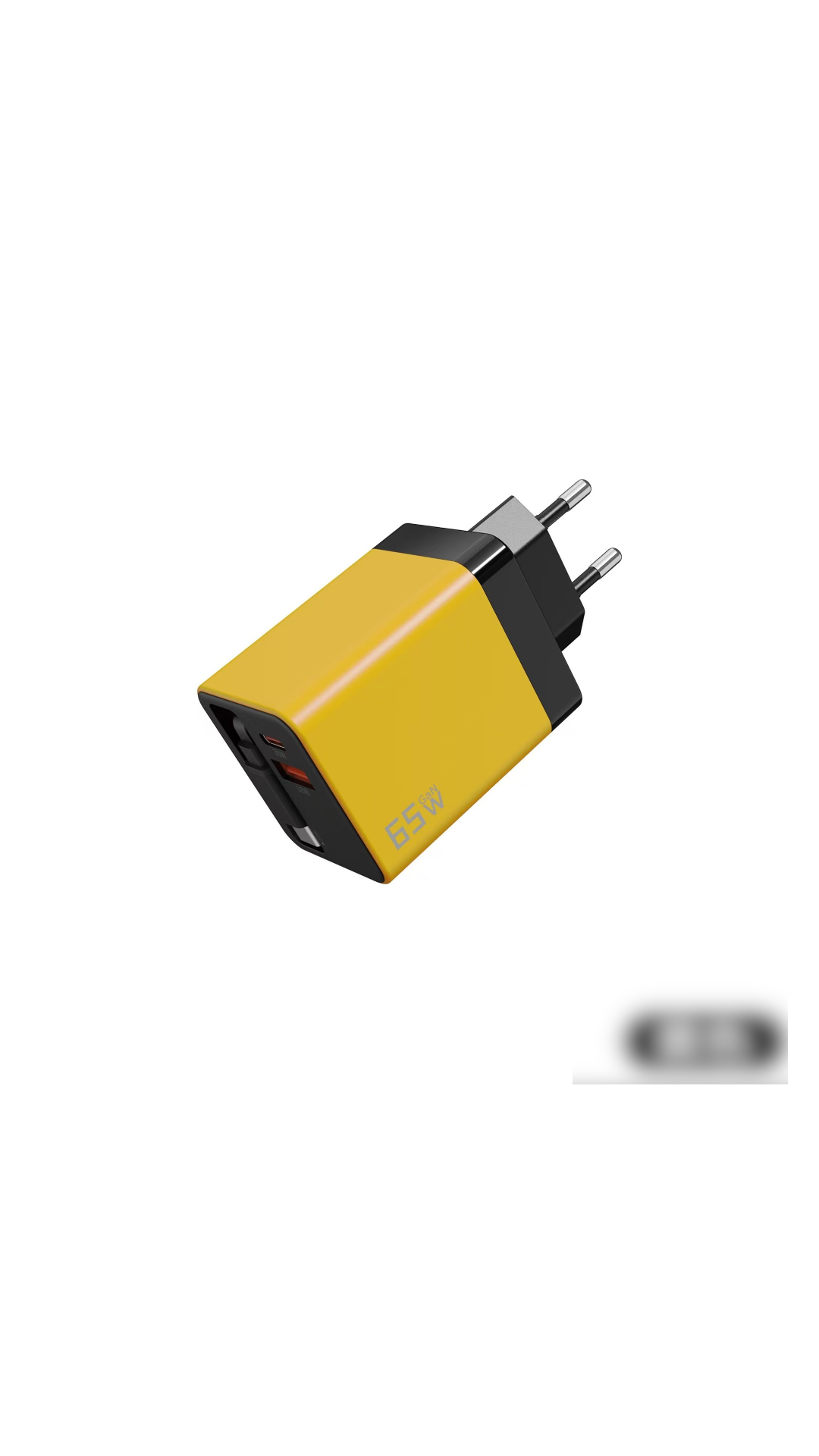 65W Fast Charging Phone Charger Block with Retractable 80cm Type-C Cable