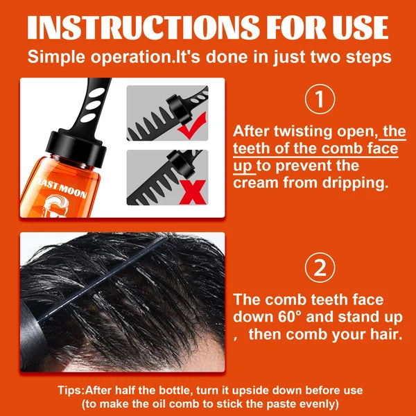🔥Big Sale 49% OFF🔥One-Comb Shaping-Styling Gel Comb| Sweat-Resistant Gel | Non-Greasy Formula